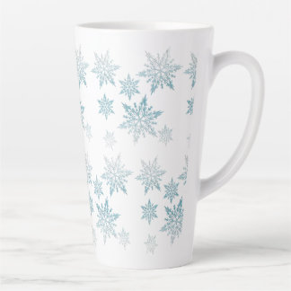 Polar Ice Snowflakes Latte Mug