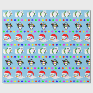 Polar Kids in Rows Wrapping Paper