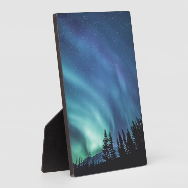 Polar Light Nature Photograph Plaque (Side)