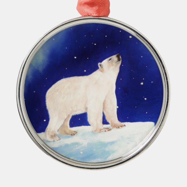 Polar Lights Metal Ornament (Front)