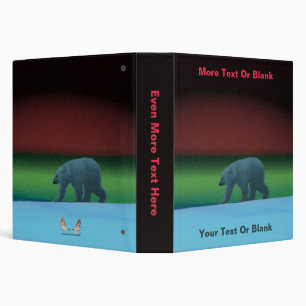 Polar Lights Polar Bear Binder