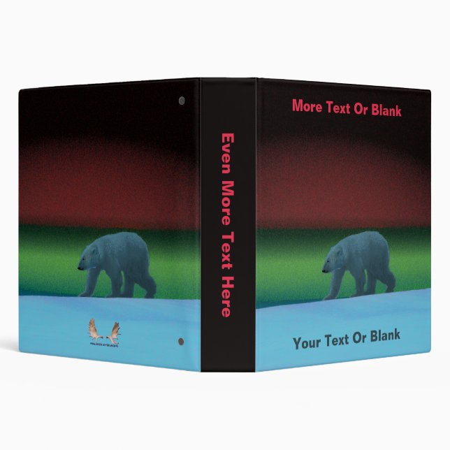 Polar Lights Polar Bear Binder (Background)