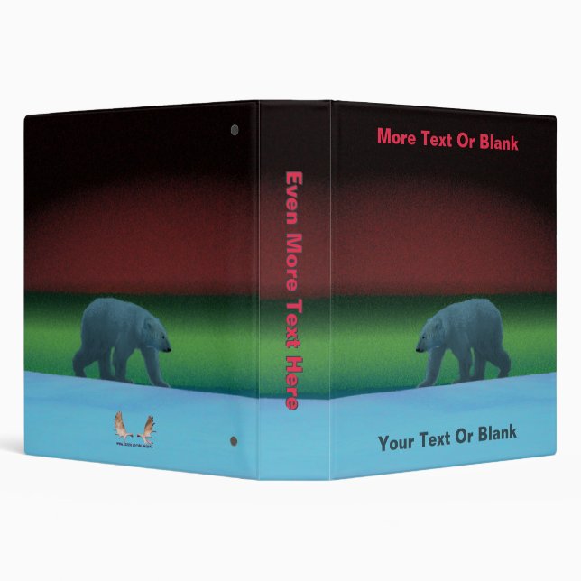 Polar Lights Polar Bear Binder (Background)
