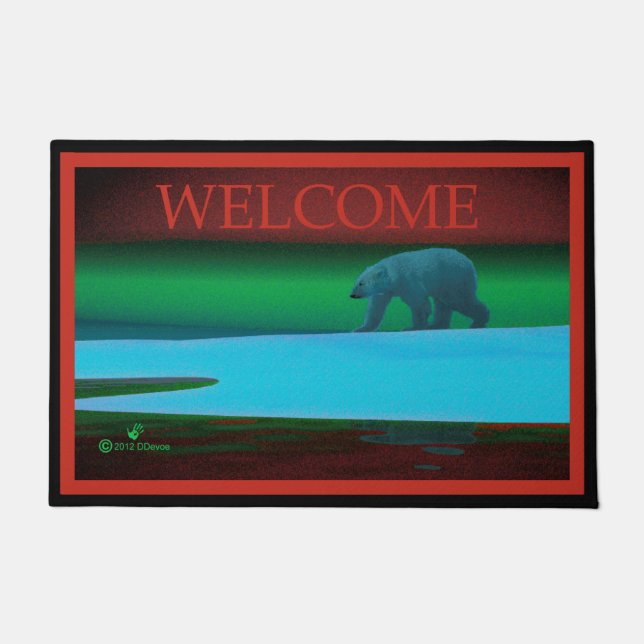 Polar Lights Polar Bear Doormat (Front)