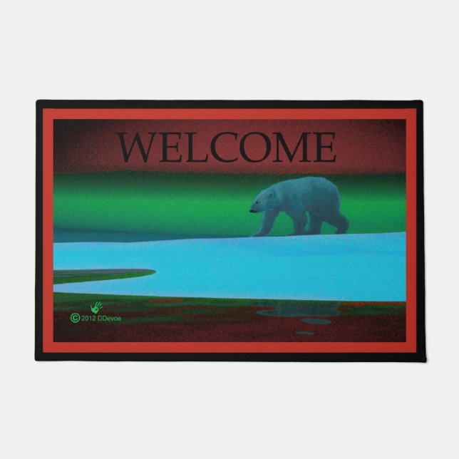 Polar Lights Polar Bear Doormat (Front)