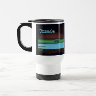 Polar Lights Polar Bear Travel Mug