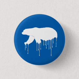 Polar Melt Down 1 Inch Round Button