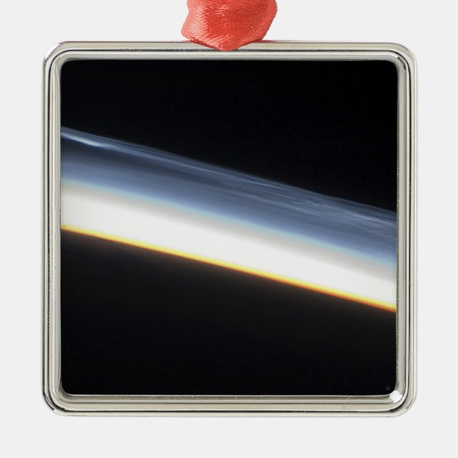Polar mesospheric clouds metal ornament (Front)