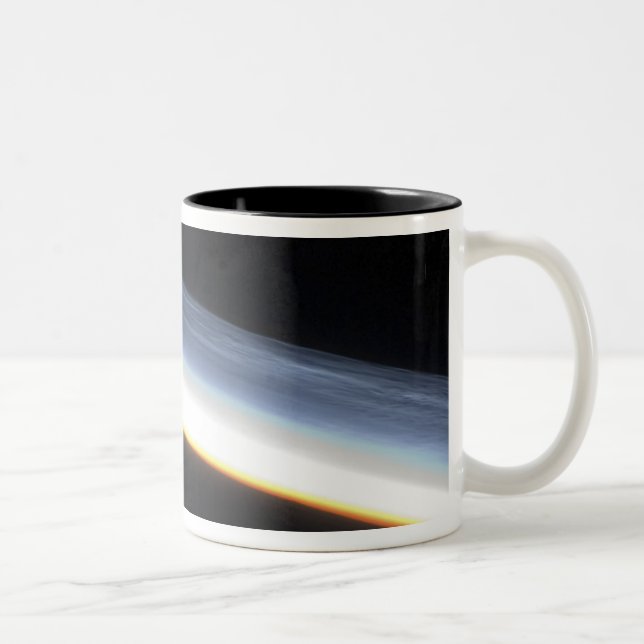 Polar mesospheric clouds Two-Tone coffee mug (Right)
