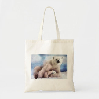 Polar Mom and Cub Tote Bag