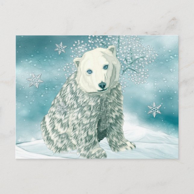 Polar North Alaskan Polar Bear Postcard (Front)