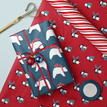 Polar Opposites- Christmas Wrapping Paper Trio 1