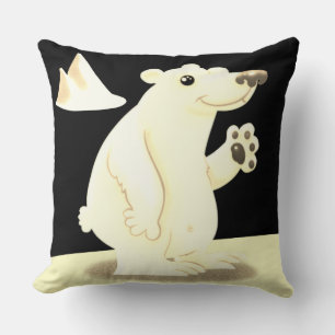 Polar Opposites Throw Pillow