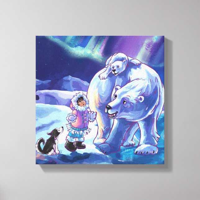 Polar Pals Canvas Print (Front)