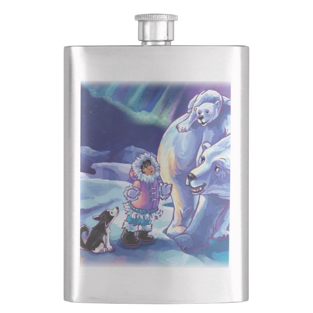 Polar Pals Hip Flask (Front)