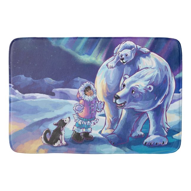 Polar Pals Painting Bath Mat (Front)