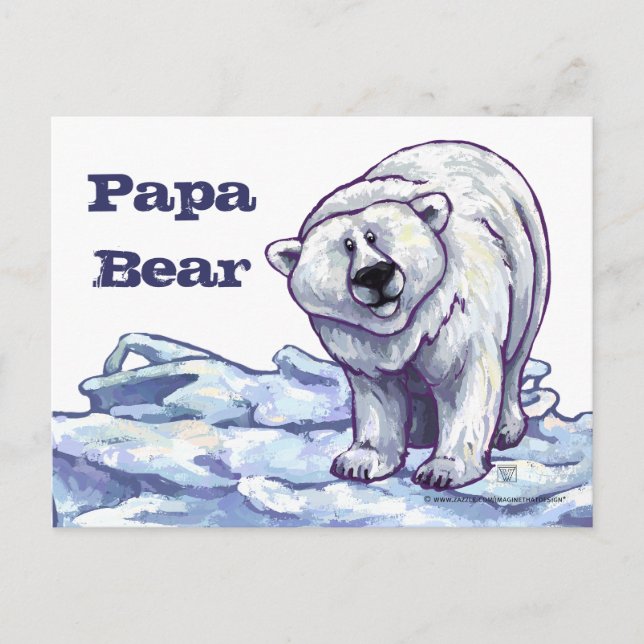 Polar Papa Bear Post Card (Front)