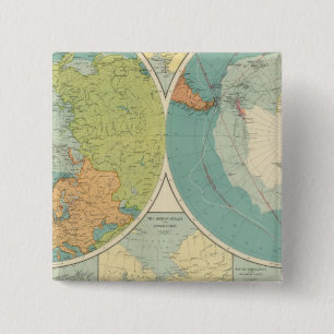 Polar Regions 2 Inch Square Button