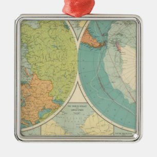 Polar Regions Metal Ornament