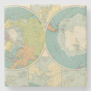 Polar Regions Stone Coaster
