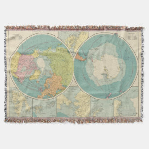 Polar Regions Throw Blanket