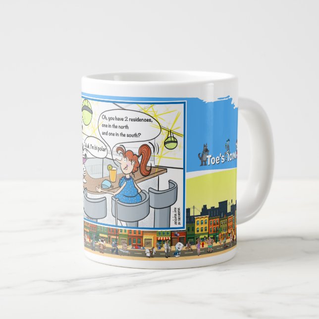 Polar Regions | Valentine’s Day Large Coffee Mug (Front Right)