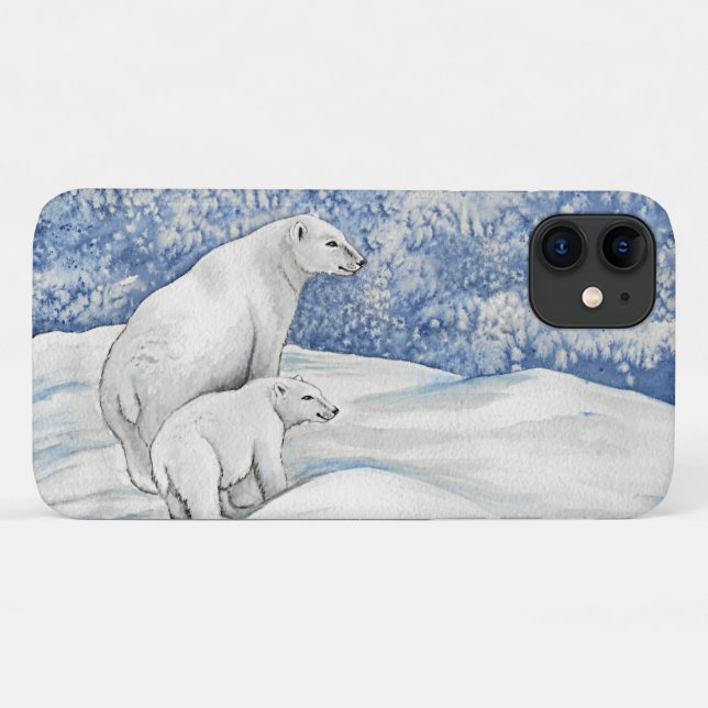 Polar Snow Bears Case-Mate iPhone Case (Back (Horizontal))