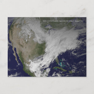 Polar Vortex 2014 North American Cold Wave Postcard