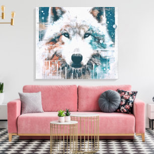 Polar Wolf Canvas Print