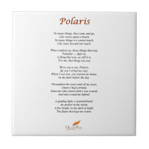 Polaris Poem on Ceramic Tile