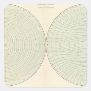 Polarization atmosphere square sticker