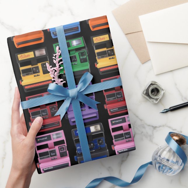 Polaroid OneShot Retro Camera Wrapping Paper (Gifting)