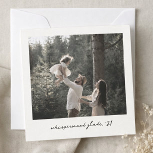 Polaroid Photo Note Card   Custom Vintage Retro