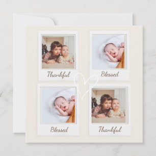 Polaroid Style Photo Card – Thankful & Blessed