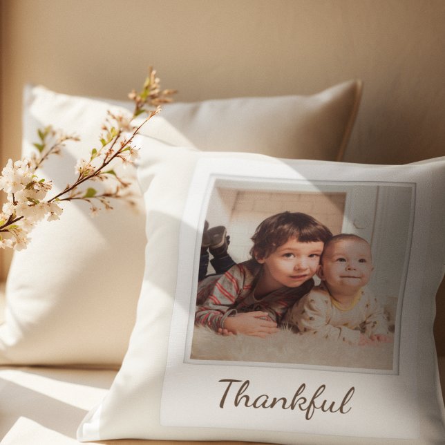 Polaroid Style Photo Pillow – Thankful (Creator Uploaded)