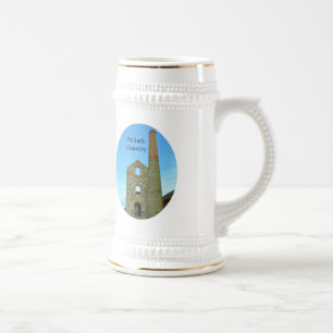 Poldark Country Mine Ruins Cornwall England Beer Stein