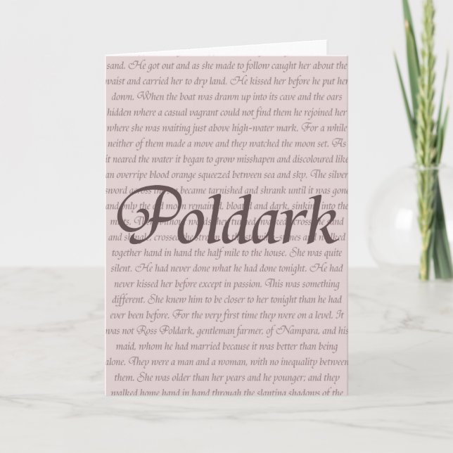 Poldark Quote Card (Front)