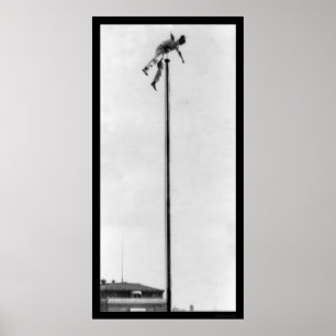 Pole Balancing the Human Fly 1924 Poster