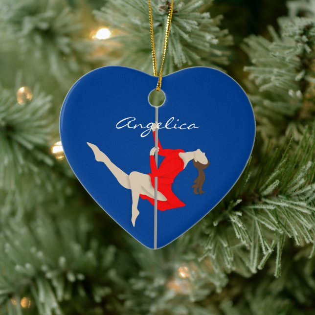 Pole Fitness Ceramic Ornament (Tree)