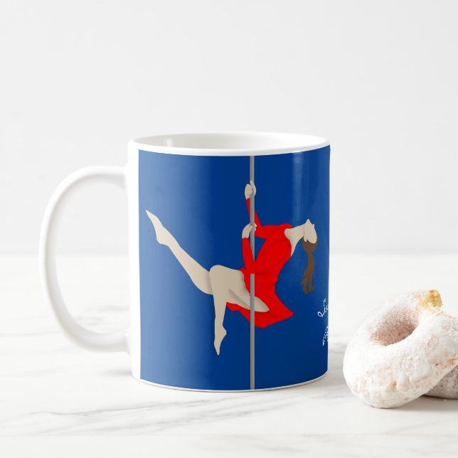 Pole Fitness Coffee Mug (With Donut)