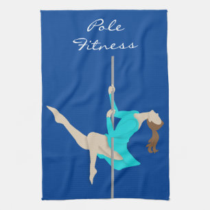 Pole Fitness Kitchen Towel