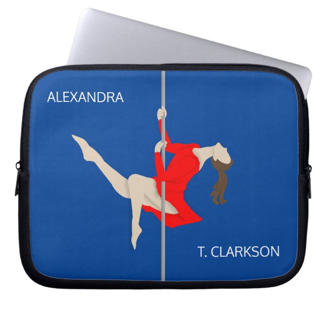 Pole Fitness Laptop Sleeve (Front)