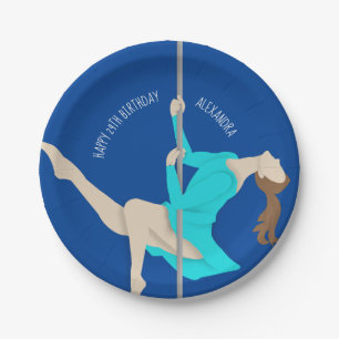 Pole Fitness Paper Plate