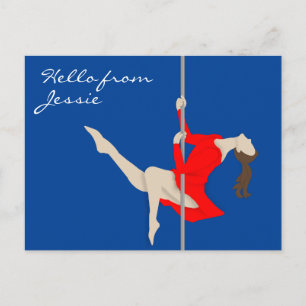 Pole Fitness Postcard