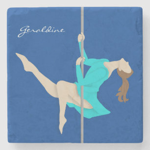 Pole Fitness Stone Coaster