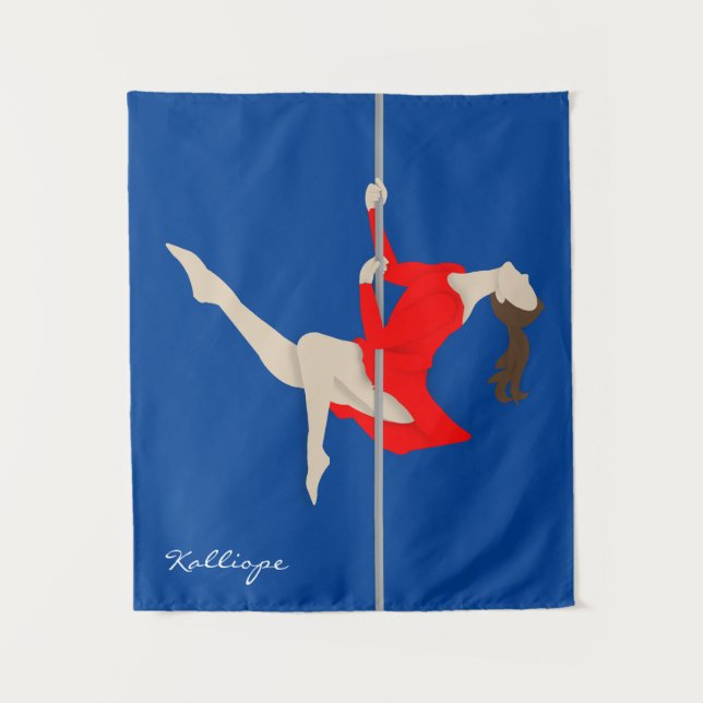 Pole Fitness Tapestry (Front)