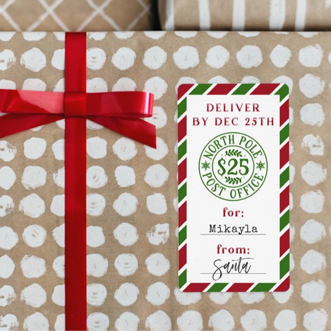 Pôle Nord de Noël de Père Noël Sticker cadeau (Créateur téléchargé)