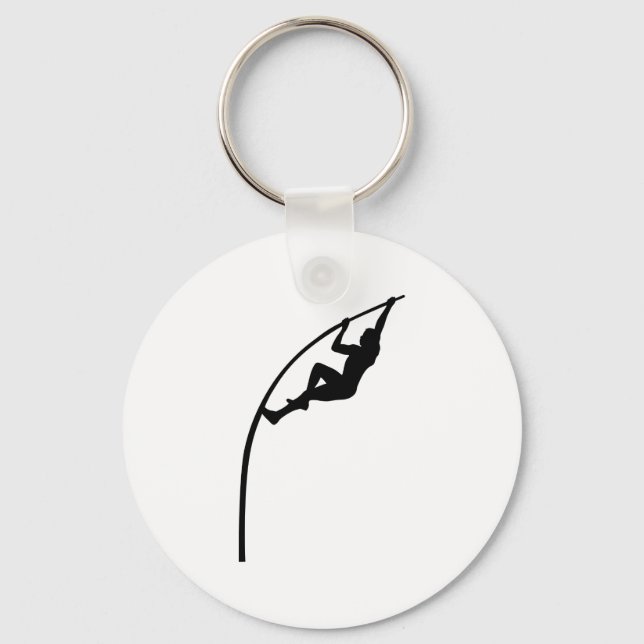 Pole vault athlectics keychain (Front)