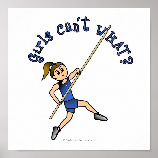 Pole Vault - Blue (Light) Poster (Front)