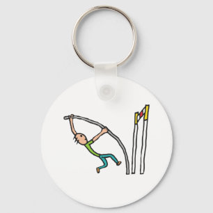 Pole Vault Keychain